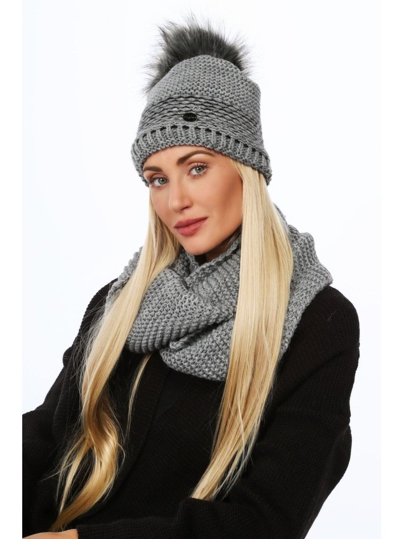 Winterset mit Schal, dunkelgrau C41 - Online-Shop - Boutique